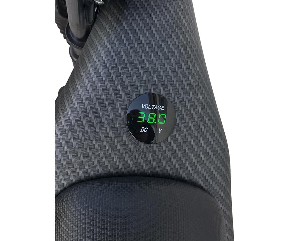 iconic electric minibikes tt750r electronic voltage display